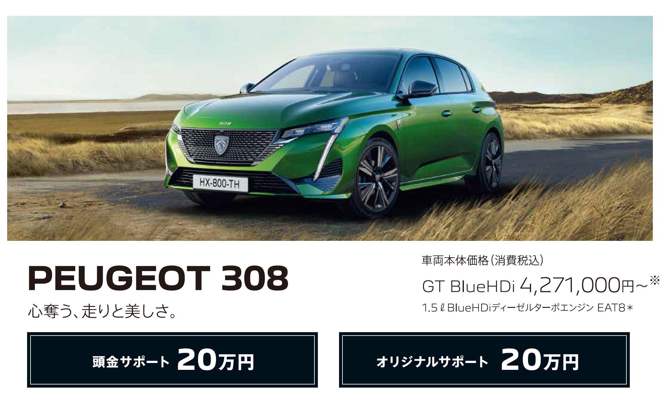 在庫車限り無くなり次第終了 PEUGEOT 308