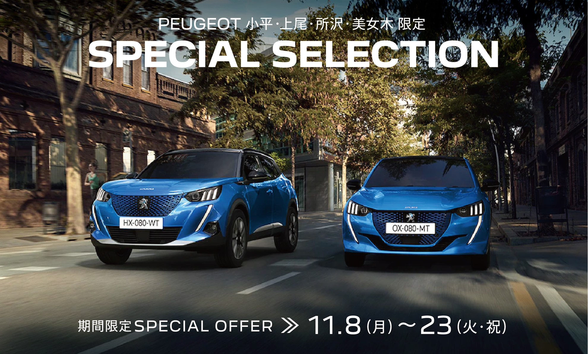 PEUGEOT 小平・上尾・所沢・美女木限定 | SPECIAL SELECTION 11.8～23